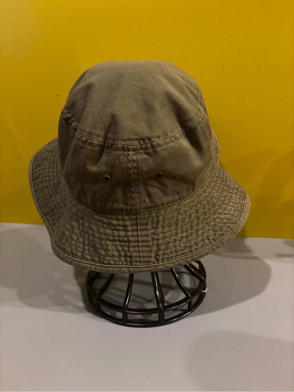 Wide Brim Bucket Hat in Olive Green0501 - Picture 3 of 10
